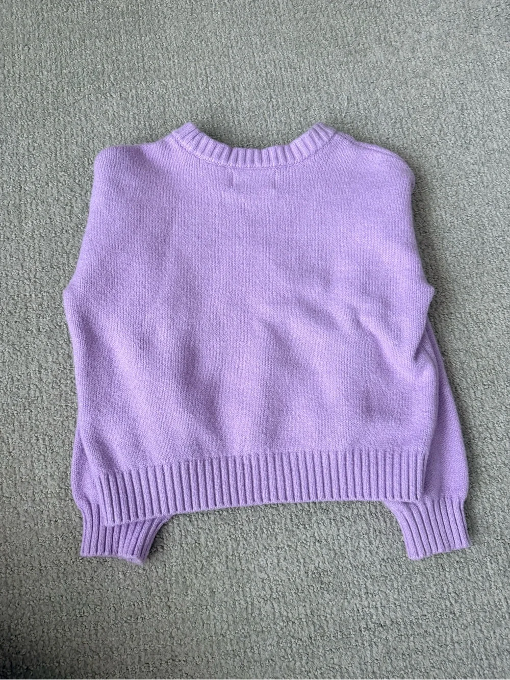 Old Navy Lavender Crewneck Sweater with White Bow